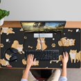 thumbnail image 4 of Long Mouse Pads for Desk,Shiba Inu Desk Mats on Top Of Desks, Desk Mouse Pad Extra Large with 3mm Non-Slip Base and Stitched Edge for Gaming,Office,Work,Home 47.3"x23.6", 4 of 6