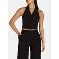 thumbnail image 3 of Attitude Unknown Women's Halter Vest and Wide Leg Pants Suit, 2-Piece, Sizes XS-XL, 3 of 4