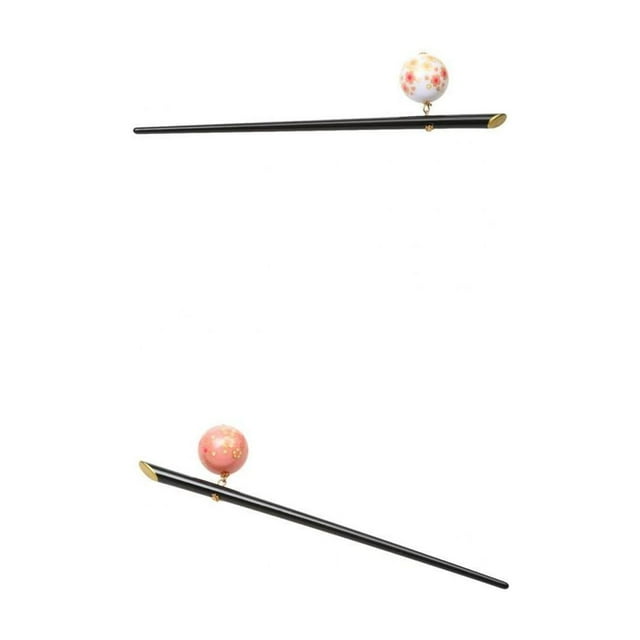 2x Vintage Sakura Mujeres Pin de cabellero de cabellero Accesorio Japonés