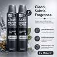 thumbnail image 3 of 2 Pack Dove Men + Care Invisible Dry Anti Perspirant 48 Hr Deodorant Spray 150ML, 3 of 7