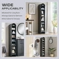 thumbnail image 7 of SinCiDo Narrow Arched Bookcase, 8-Tier Open Shelf Bookcase, Medium Density Fiberboard, 7 of 7