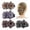 4 Pack Rhinestone Double Flower Hair Claw Clips for Women, variant on 4 Pack Luxury Fancy Gems Korean Decorative Glitter Sparkly Crystals Rhinestones Double Flower Hair Claws Clips Plastic Barrettes Hairpin Clamps Hair Accessories for Women Girls Thick Long Hair