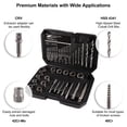 thumbnail image 2 of TFixol 26-Piece Hex Nut Extractor Set with Socket Wrench for Damaged Bolts and Screws - Black Case Included, 2 of 6
