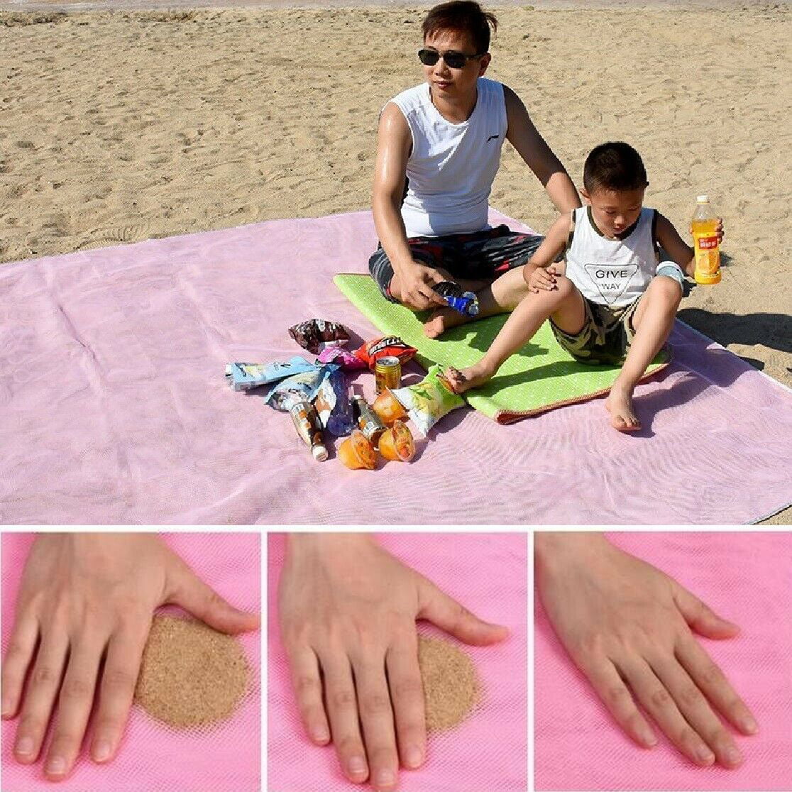 beach blanket that lets sand fall through