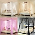 thumbnail image 7 of ANMINY 4 Corner Bed Canopy Mosquito Net Large Size Easy Home,Purple, 7 of 7