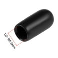 thumbnail image 3 of Uxcell 5.5mm Round Black Vinyl End Cap Screw Thread Protectors Rubber Cover Caps 80pcs, 3 of 4