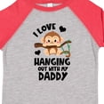 thumbnail image 4 of Inktastic Monkey I Love Hanging out with My Daddy Boys or Girls Toddler T-Shirt, 4 of 5