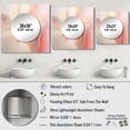 thumbnail image 4 of Designart "Ethereal Beauty In Soft Vintage Pink Watercolor II" Abstract Shapes Square Mirror For Wall Decor - Large Pink Square Printed Wall Mirror Art - Wall Mounted Square Mirror, 4 of 5