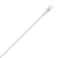thumbnail image 1 of Ste. Silver 30 Inch 1.2mm Diam cut Rope Chain Necklace 30 Inch 1.2mm Sparkle Cut Rope Chain Necklace Jewelry Gifts for W, 1 of 3