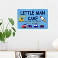 thumbnail image 3 of Little Man Cave Metal Tin Sign Retro Bedroom Wall Decor Home Room Wall Art Decor 8x12 Inch, Blue, 3 of 4
