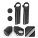 thumbnail image 2 of 2PCS Rest Handlebars Frosted Aluminum Alloy Deputy Handle Bar Ends for Mountain Bike Road Bike Folding Bike (Black), 2 of 3