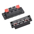 thumbnail image 3 of Conector de terminal de altavoz de resorte de 4 vías, clip de liberación, bloque de tira de cable de audio negro rojo WP4-10, 5Pcs, 3 of 3