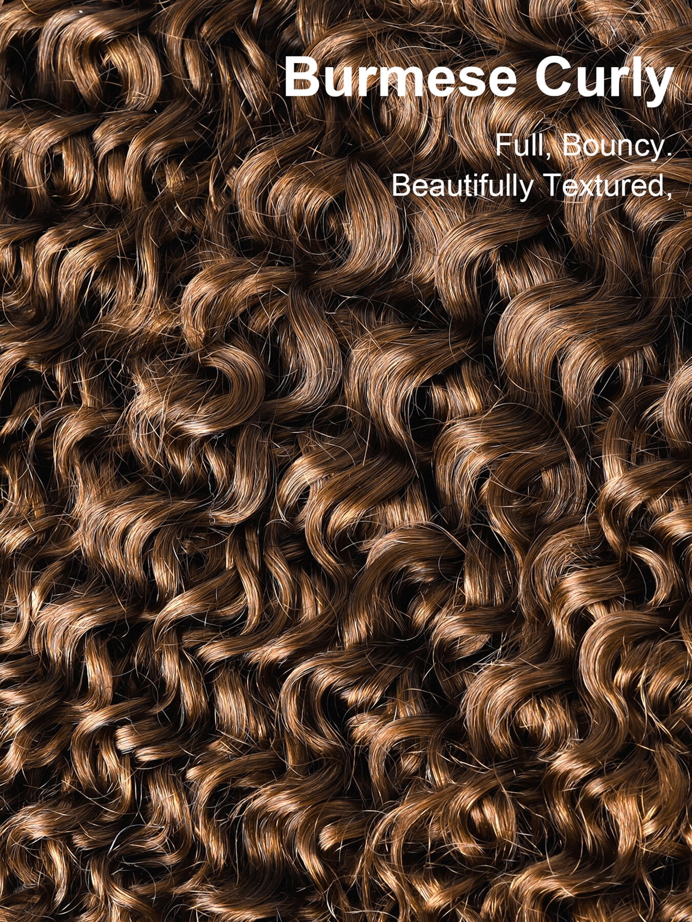 ChicRosa 4# Deep Curly Human Hair Bundles 3PCS Set for Women