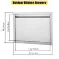 thumbnail image 2 of Puerta de Acceso para BBQ 24"x17", Puerta Exterior para Cocina con Acero Inoxidable 304 Resistente al Clima, 2 of 8