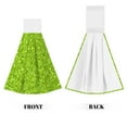 thumbnail image 2 of Kdxio Lime green glitter Hand Towel with Loop Hanging Towel Absorbent Tie Towels for Kitchen Tea Bar Bathroom Decor, 2 of 7
