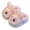 A-Pink, variant on Toddler Boys Girls Animal Slippers Warm Plush Fuzzy Cute House Shoes Little Big Kids Memory Foam Indoor Outdoor Shoes