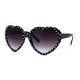 thumbnail image 2 of Girls Child Size Retro Polka Dot Valentine Love Plastic Sunglasses Black, 2 of 3