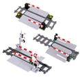 thumbnail image 1 of Bloques de construcción de trenes urbanos, vías de tren, rieles rectos, rieles doblados, rieles blandos, piezas, piezas, juguetes de ensamblaje, 1 of 4