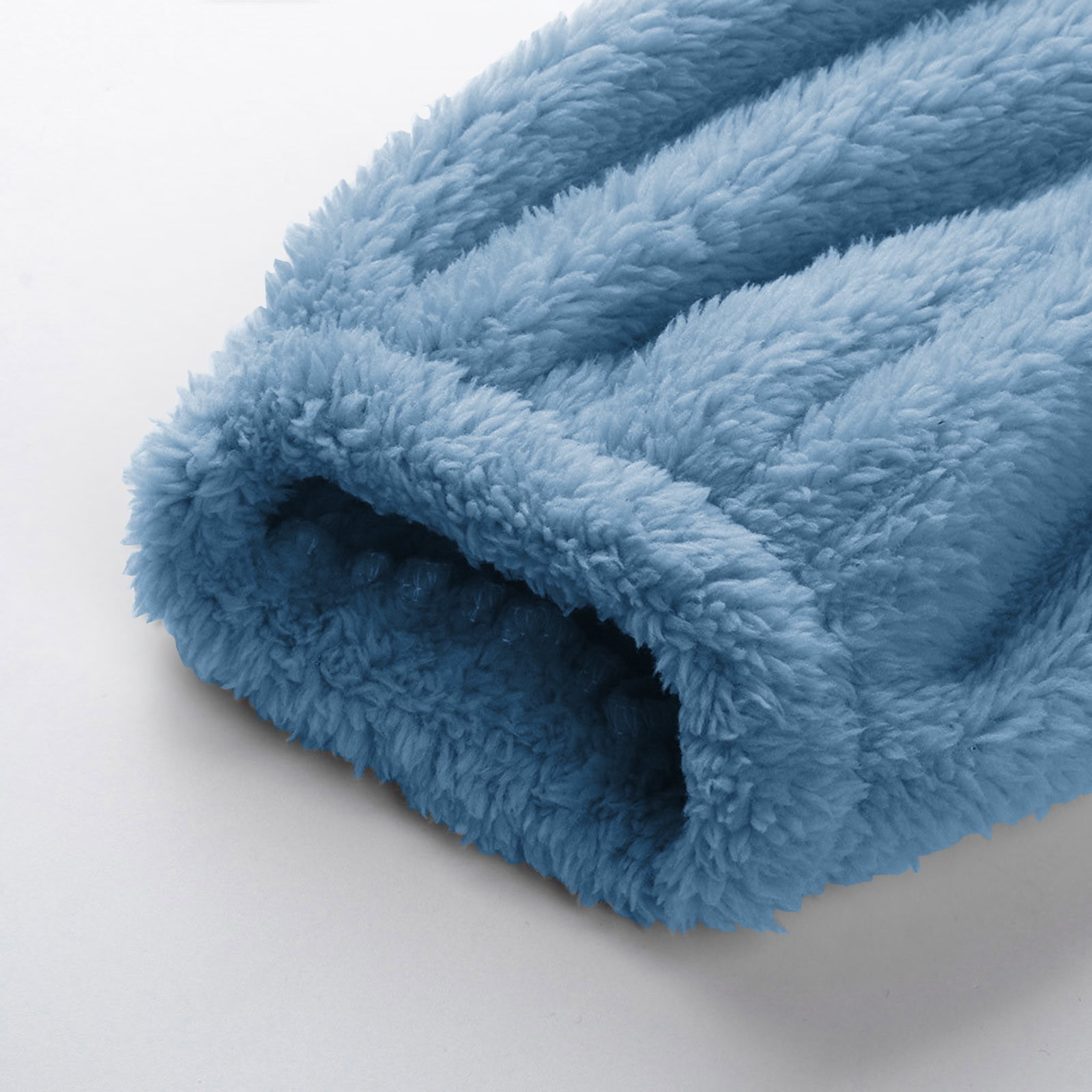 Lovskoo Womens Fluffy Hooded Jumpsuit Fuzzy Pajamas Long Sleeve Cute Ear One Piece Onesie Winter Warm Rompers Sleepwear Sky Blue