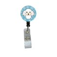 thumbnail image 1 of Carolines Treasures BB1691BR Flocon de Neige Caniche Blanc Badge Rétractable, 1 of 2