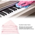 thumbnail image 3 of ZOUSSIQI Musical Instrument Cleaning Cloth, Microfiber Musical Instruments Polishing Cloth for Guitar Bass Violin Piano Clarinet Trumpet Sax Universal(Pink) CA919-60434, 3 of 9