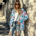 thumbnail image 5 of SCRAWLGOD Butterfly Womens Cardigan Sweater Jacket for Women Dressy Sweatshirt Size L Women's Long Sleeve Cardigan Washable Long Sweater Cardigan Women Daily Life, 5 of 7