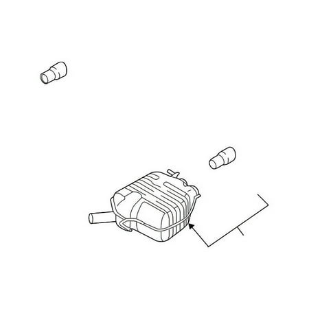 Genuine OE Audi Resonator - 8R0-253-609-AG