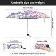 thumbnail image 3 of JSTEL Wedding Couple Gradient Color Folding Umbrella for Rain Sun Travel Mini Lightweight Compact Umbrellas, 3 of 5