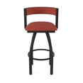 thumbnail image 5 of 861 Artemis 30" Swivel Bar Stool with Black Wrinkle Finish and Graph Poppy Seat and Back, 5 of 5