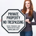 thumbnail image 2 of Private Property No Trespassing Sign, Protected by Video Surveillance,, 2 of 8