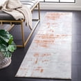 thumbnail image 3 of SAFAVIEH Tacoma Neasa Traditional Machine Washable Runner Rug, Grey/Rust, 2'6" x 8', 3 of 9