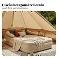 thumbnail image 3 of Abbraccia Colchón para camping, cama de aire automática inflable, portátil, impermeable, diseño hexagonal, 3 of 6