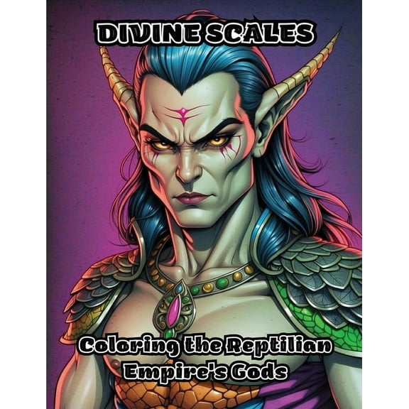 Divine Scales: Coloring the Reptilian Empire's Gods, (Paperback)
