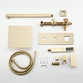 thumbnail image 6 of Sumerain Brushed Gold Rain Shower System with Handheld Shower and Pressure Balancing Shower Mixer Valve, 6 of 9