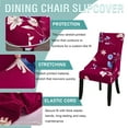 thumbnail image 5 of Stretch wingback Side Chair slipcover Printed, armless wingback Chair Cover with Elastic Bottom Sloping Armchair Covers Removable Washable Armchair Covers-AH-1 Pcs, 5 of 8