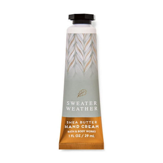 Crema de manos Bath & Body Works Sweater Weather, 30 ml de manteca de karité
