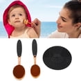 thumbnail image 3 of Applicator,Sunscreen Applicator Brush Cover And Pad Kit Sunscreen Applicator Sunscreen Brush Kit 3pcs Soft Bristle Applicator Brush With Bristle Sunscreen Brush With Cover And, 3 of 5
