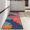thumbnail image 4 of Pioneer Flower Floral Print Pattern Kitchen Rug Mat,Kitchen Runner Rugs Non Skid Washable,Decorative Kitchen Floor Mats for Kitchen,Sink,Laundry,17"X47", 4 of 5