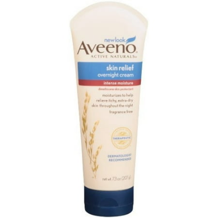 AVEENO Intense Relief Overnight Cream 7.30 oz (Pack of 6)