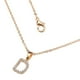thumbnail image 2 of Fiudx Collar de Diamantes para Mujer con 26 Letras En Inglés para Pareja, 2 of 4