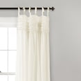 thumbnail image 2 of Lydia Ruffle Window Curtain Panels Ivory Set 40x84, 2 of 3