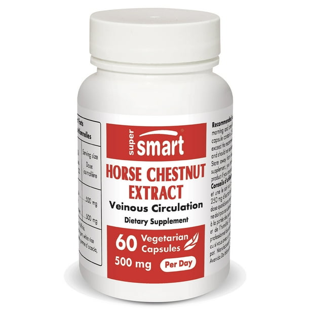 Supersmart Horse Chestnut Extract 500 mg per Day 20 Aescin