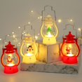 thumbnail image 3 of Nueva decoración navideña, lámpara de viento, luces, lámpara pequeña, luz nocturna, vela electrónica LED, adornos creativos, decoraciones navideñas, 3 of 4
