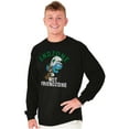 thumbnail image 3 of Smurfs Endzone not Friendzone Funny Men's Long Sleeve Tee T Shirt Brisco Brands M, 3 of 6