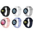 thumbnail image 2 of CIRUTVAL 6Pack Sport Silicone Bands for Samsung Galaxy watch 5 40mm 44mm/Watch 5 Pro 45mm/Galaxy 4 Classic 46mm 42mm/Active 2 Band 40mm 44mm,20mm/22mm Soft Silicone Replacement Strap For Women Men, 2 of 8
