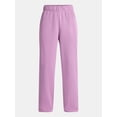 thumbnail image 4 of No Boundaries Soft Fleece Wide Leg Pants, 30” Inseam, 1 or 2-Pack, Women’s XXS-4X, 4 of 4