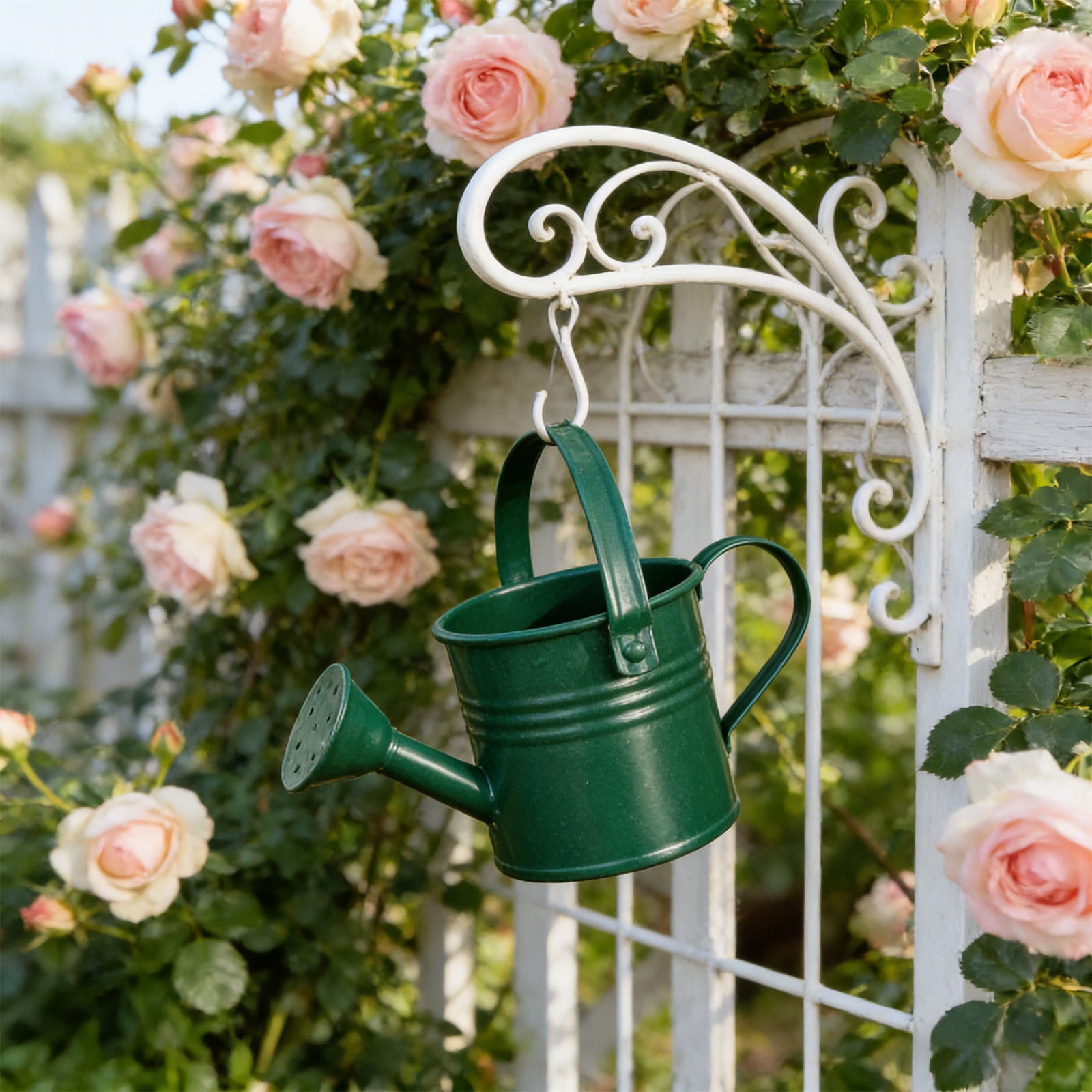Tusihei Mini Watering Can, Small Cute Iron Watering Can with Sprinkler Head and Handle, Durable Portable Decorative Sprinkling Can for Gardening Succulents Houseplants Bonsai