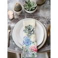 thumbnail image 2 of Blue Hydrangea Cloth Napkins Set of 4 Reusable Dinner Napkins, Pink Flowers Spring Botanical Country Plants Cocktail Napkin Washable Table Napkins for Wedding/Holiday Party/Baby Shower 20"x20", 2 of 7