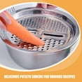 thumbnail image 3 of 2pcs Kitchen Multipurpose Grater Stainless Steel 28cm Vegetable Slicer Cheese Grater Kitchen Potato Shredder Onion Chopper Supply, 3 of 8