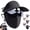 Black, variant on KANOHENO 3 in 1 Summer Cycling Face Mask,Ice Silk Breathable & Sweat-Absorbing Mask with Adjustable Headband,Includes Sun Hat & Sunglasses for Outdoor Riding